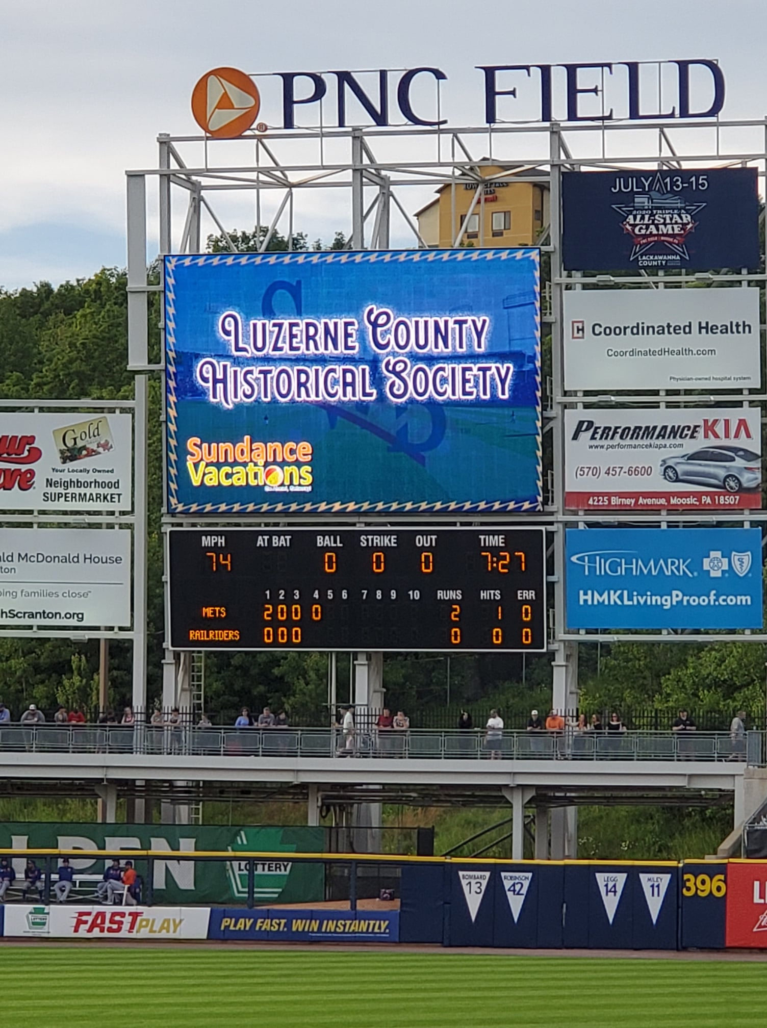 Scranton/Wilkes-Barre RailRiders, Moosic PA