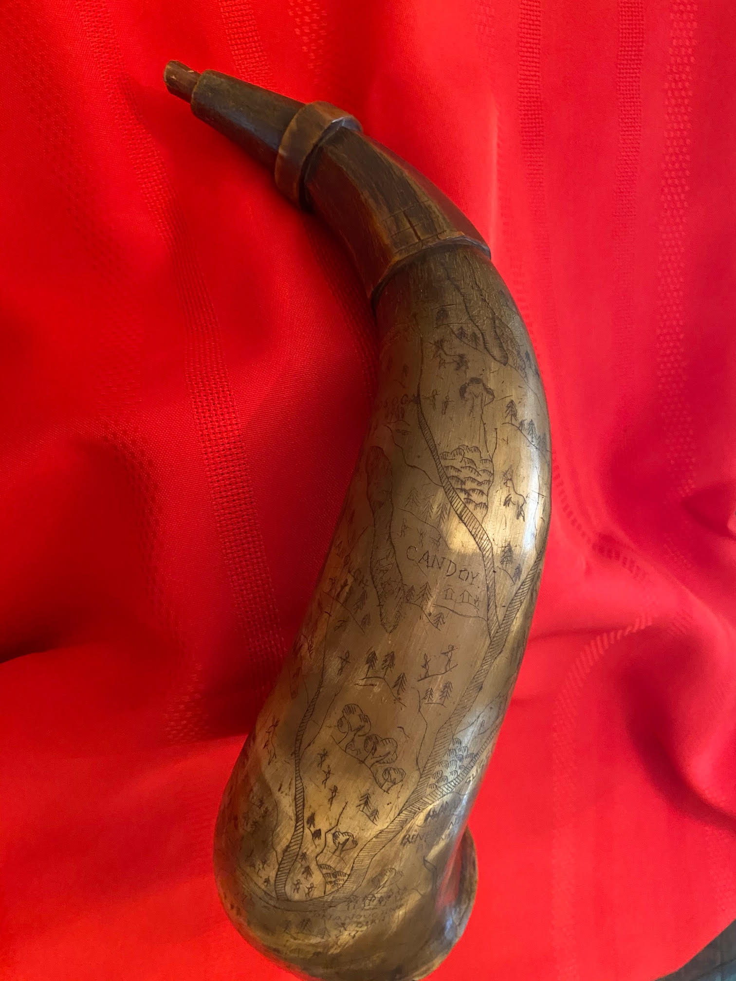 Civil War: Powder horn from the Civil War - Sullivan County